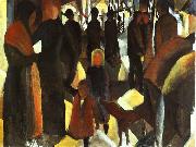 August Macke Leave Taking Spain oil painting artist